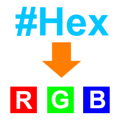 Hex RGB(a) 顏色編碼轉換